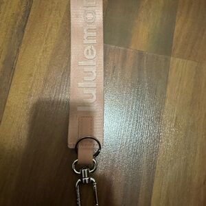 Lululemon Pink Keychain